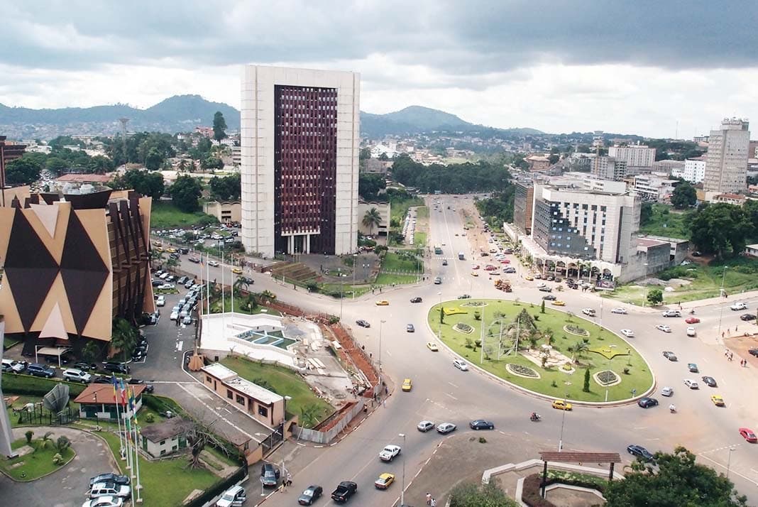 Vue aérienne de Yaoundé